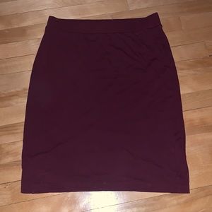 BANANA REPUBLIC- red skirt